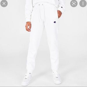 Women's Champion Reverse Weave Jogger Sweatpants White M